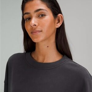 Lululemon oversized ribbed cropped crew